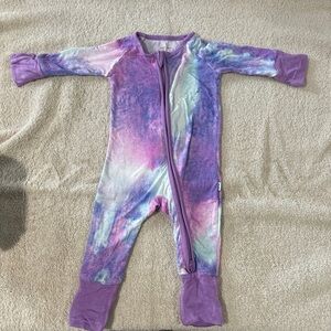 Little Sleepies Multicolor Tie-Dye Kids Footie